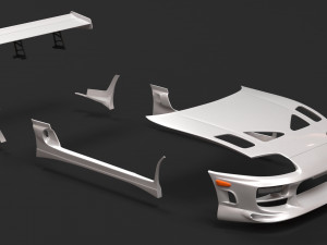 Supra Bomex Body Kit Modelo de Impressão 3D