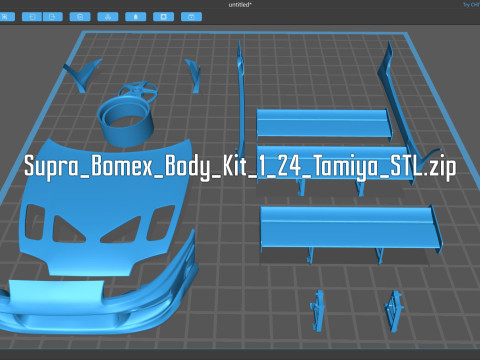 Supra Bomex Body Kit Modelo de Impressão 3D