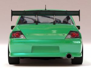 Mitsubishi Lancer VII DAMD Body Kit and Addons 3D Print Model