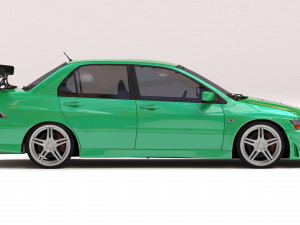 Mitsubishi Lancer VII DAMD Body Kit and Addons 3D Print Model