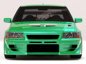 Mitsubishi Lancer VII DAMD Body Kit and Addons 3D Print Model
