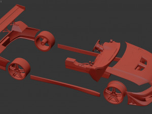 Mitsubishi Lancer VII DAMD Body Kit and Addons 3D Print Model