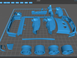 Mitsubishi Lancer VII DAMD Body Kit and Addons 3D Print Model