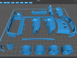 Mitsubishi Lancer VII DAMD Body Kit and Addons 3D Print Model