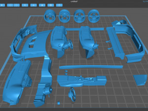 Mitsubishi Lancer VII DAMD Body Kit and Addons 3D Print Model