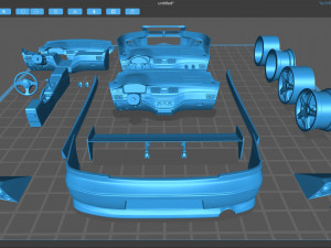 Mitsubishi Lancer VII DAMD Body Kit and Addons 3D Print Model