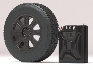 Brabus 800 Adventure XLP Wheel and Canister Modello di stampa 3D