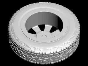 Brabus 800 Adventure XLP Wheel and Canister 3D Print Model