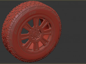 Brabus 800 Adventure XLP Wheel and Canister Modelo de Impressão 3D