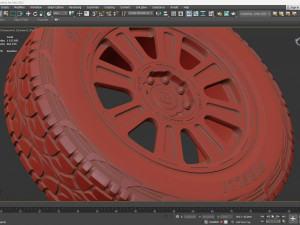 Brabus 800 Adventure XLP Wheel and Canister Modelo de Impressão 3D