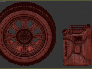 Brabus 800 Adventure XLP Wheel and Canister Modelo de Impressão 3D