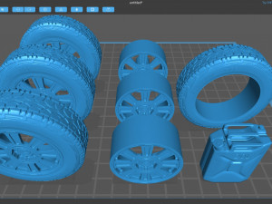 Brabus 800 Adventure XLP Wheel and Canister Modelo de Impressão 3D