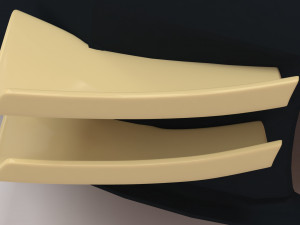 GT-R Lb Front Fender Vents Aero 3D-Druckmodell
