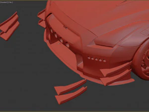 GT-R Lb Front Fender Vents Aero 3D Print Model