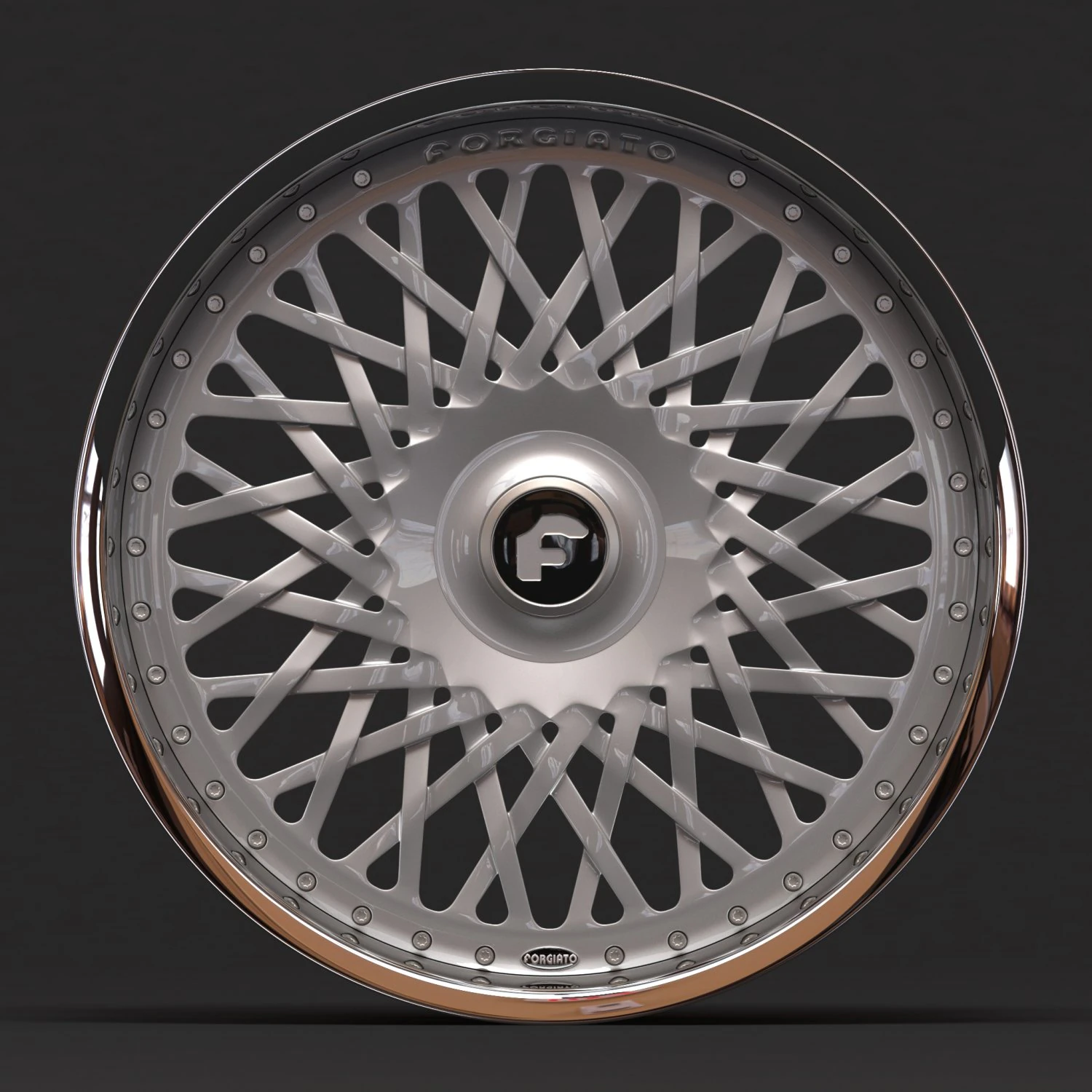 Forgiato Tessuto Rim 3D Print Model .c4d .max .obj .3ds .fbx .stl .blend 
