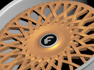 Forgiato Tessuto Rim 3D Baskı Modeli