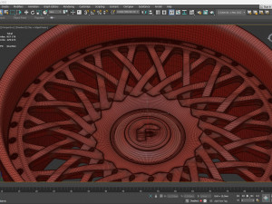 Forgiato Tessuto Rim 3D Baskı Modeli