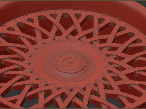 Forgiato Tessuto Rim 3D Baskı Modeli