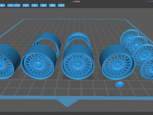 Forgiato Tessuto Rim 3D Baskı Modeli