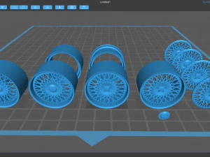 Forgiato Tessuto Rim 3D Print Model