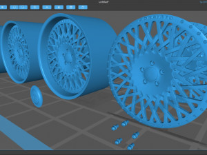 Forgiato Tessuto Rim 3D Baskı Modeli