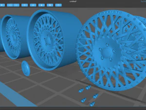 Forgiato Tessuto Rim 3D Print Model