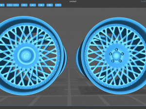 Forgiato Tessuto Rim 3D Baskı Modeli