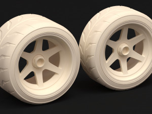 F40 Liberty Walk Wheels standalone 3D 프린트 모델
