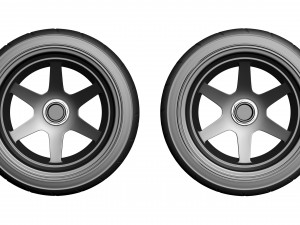 F40 Liberty Walk Wheels standalone 3D 프린트 모델