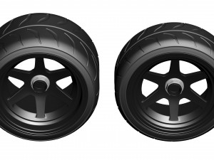 F40 Liberty Walk Wheels standalone 3D 프린트 모델