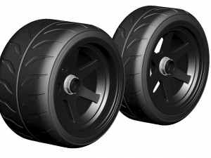 F40 Liberty Walk Wheels standalone 3D 프린트 모델