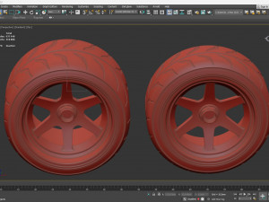 F40 Liberty Walk Wheels standalone 3D 프린트 모델