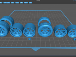 F40 Liberty Walk Wheels standalone 3D 프린트 모델