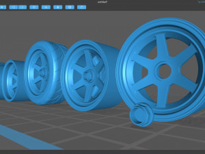 F40 Liberty Walk Wheels standalone 3D 프린트 모델