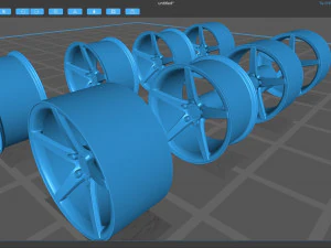 Vossen VPS-303 rim 3D Print Model