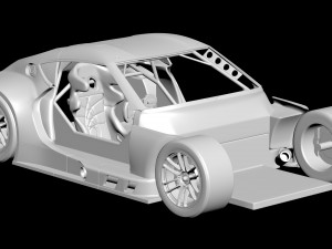 Supra GT300 1-24 Scale Kit 3D 打印模型