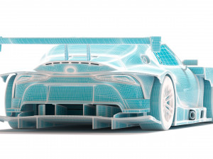 非売品 Supra GT300 1-24 Scale Kit 3Dプリントモデル in 車 3DExport GT