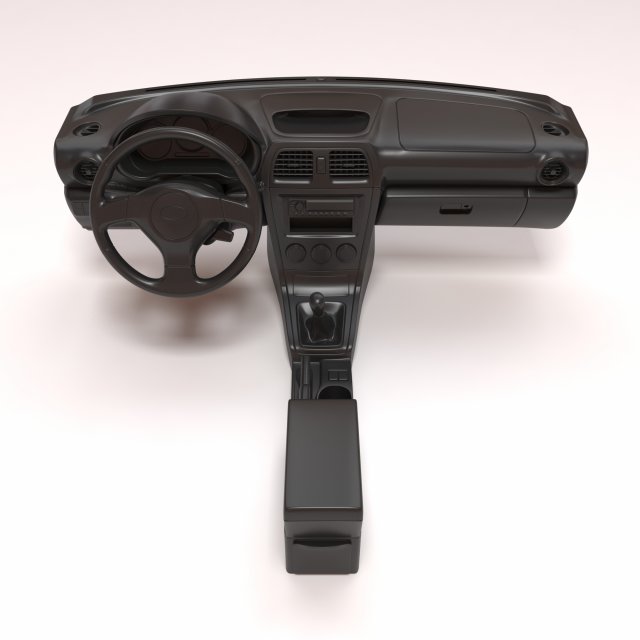Subaru Impreza LHD Dash 3D-Druckmodell .c4d .max .obj .3ds .fbx .stl .blend 