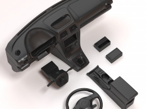 Subaru Impreza LHD Dash 3D-Druckmodell