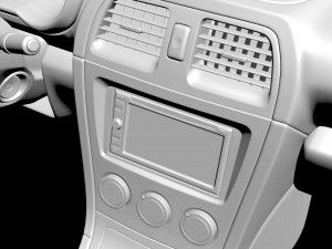 Subaru Impreza LHD Dash 3D-Druckmodell