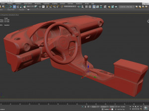 Subaru Impreza LHD Dash 3D-Druckmodell