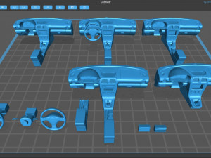 Subaru Impreza LHD Dash 3D-Druckmodell