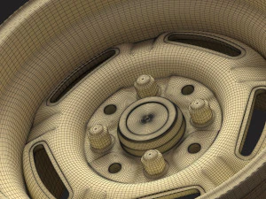 Fiesta Mk2 6j Steel Wheels 3D Print Model
