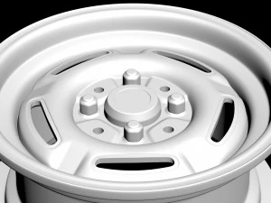 Fiesta Mk2 6j Steel Wheels 3D Print Model