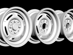 Fiesta Mk2 6j Steel Wheels 3D Print Model