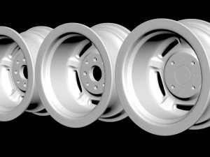 Fiesta Mk2 6j Steel Wheels 3D Print Model