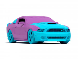 Mustang Roush RS3 2014 Body Kit Modello di stampa 3D