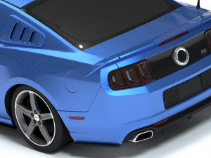 Mustang Roush RS3 2014 Body Kit 3D प्रिंट मॉडल