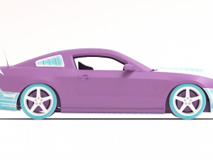 Mustang Roush RS3 2014 Body Kit 3D प्रिंट मॉडल
