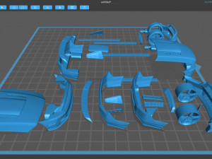 Mustang Roush RS3 2014 Body Kit 3D प्रिंट मॉडल